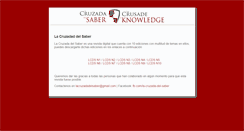 Desktop Screenshot of lacruzadadelsaber.org